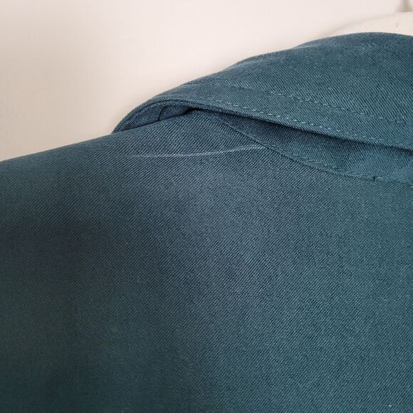 Vintage Classic Elements Stretch Chore Shirt Jacket Faux Suede Green Medium - Picture 13 of 13